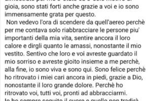 Il post di Silvia Romano: “Ho sempre seguito il cuore e quello non tradirà mai”