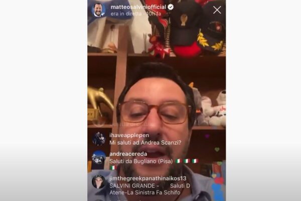 Salvini su Instagram saluta Bugliano, il Comune che non esiste