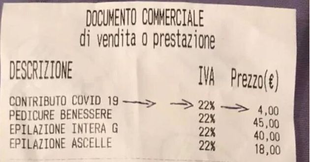 Spunta la ‘tassa Covid’ sugli scontrini, cos’è il ritocco dei prezzi per i costi dovuti alla pandemia