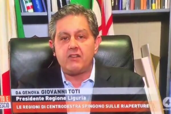 Toti bocciato in geografia, per il governatore della Liguria in Molise non c’è il mare