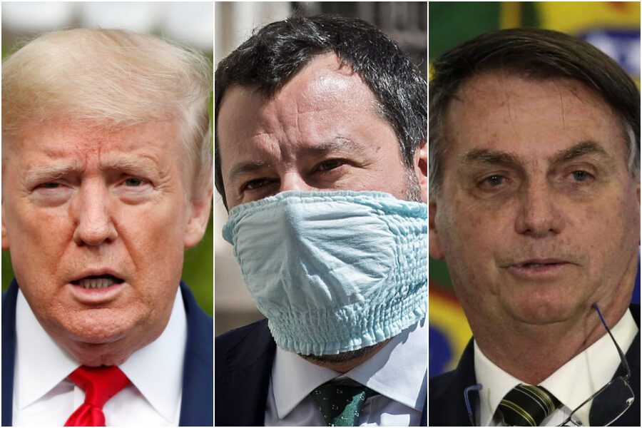 Salvini come Trump e Bolsonaro: per la Bbc sono i politici che hanno diffuso le peggiori bufale sul Coronavirus