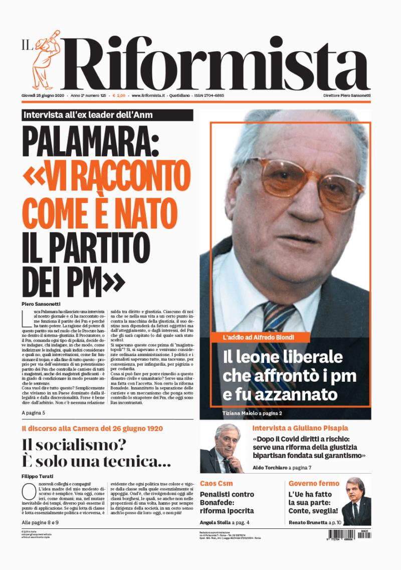 Quotidiano del 25 giugno 2020