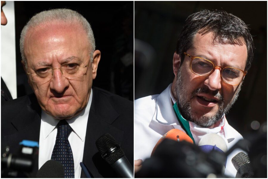 Salvini-De Luca, è scontro: per il leghista è “come i dittatori caraibici”, per il governatore “un esempio di cialtroneria”