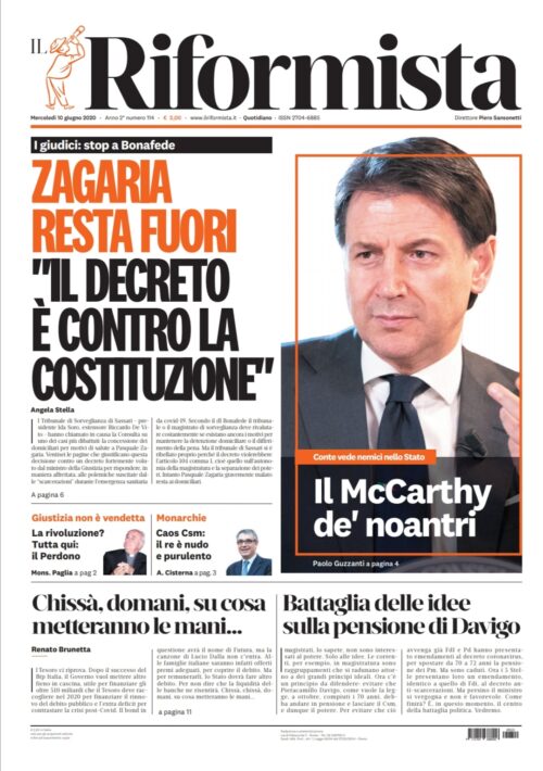 Quotidiano del 10 giugno 2020