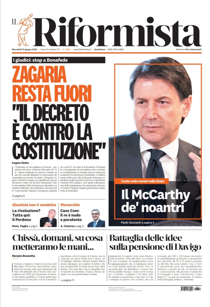 Quotidiano del 10 giugno 2020