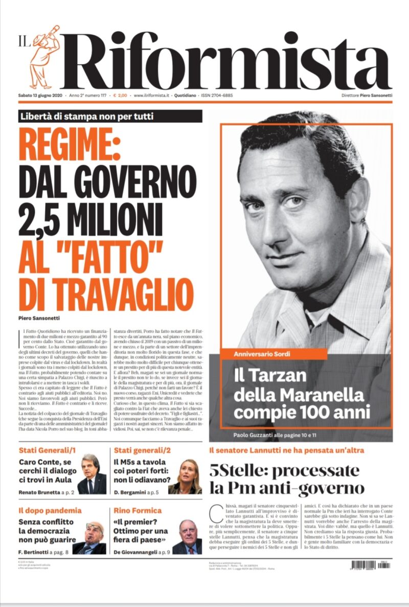 Quotidiano del 13 giugno 2020