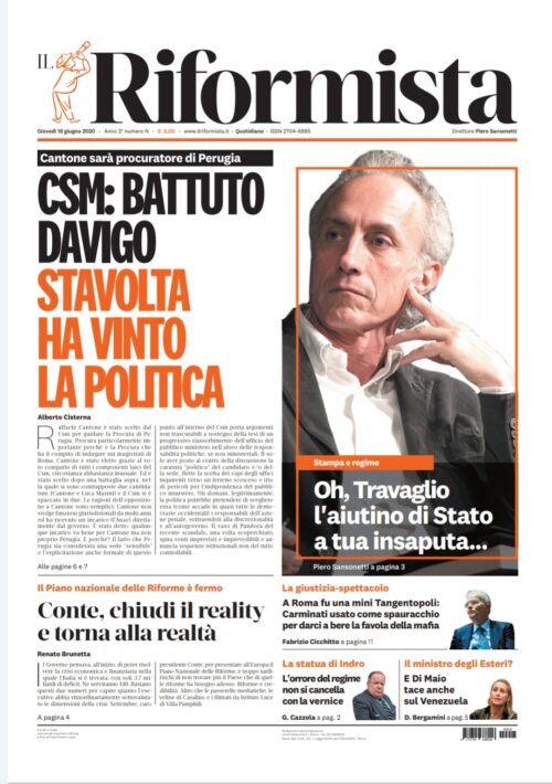 Quotidiano del 18 giugno 2020