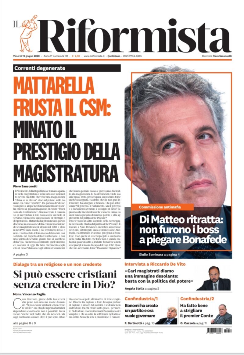 Quotidiano del 19 giugno 2020