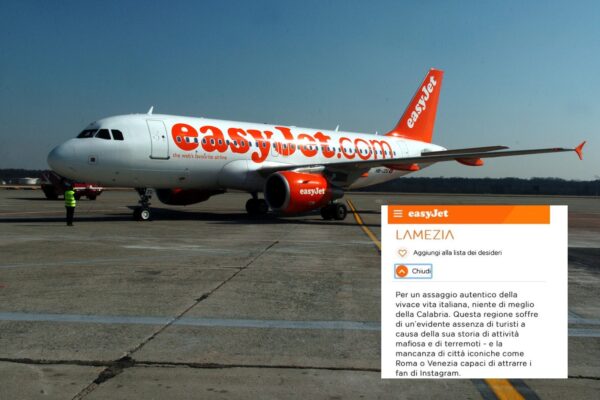 Calabria “terra di mafia e terremoti”, la terribile ‘pubblicità’ sul sito di EasyJet