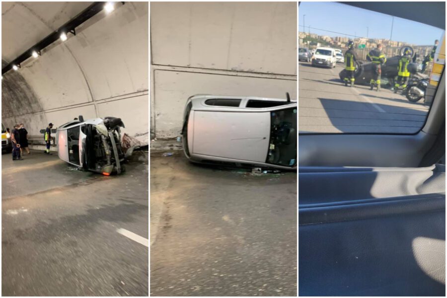 Napoli, paura sul raccordo: due auto ribaltate in pochi giorni. Donna in prognosi riservata