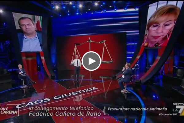 Intervento di Federico Cafiero de Raho a Non è l’Arena di Massimo Giletti