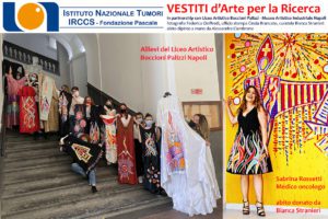 Pascale-Palizzi, in vendita 12 abiti dipinti a mano per la ricerca oncologica