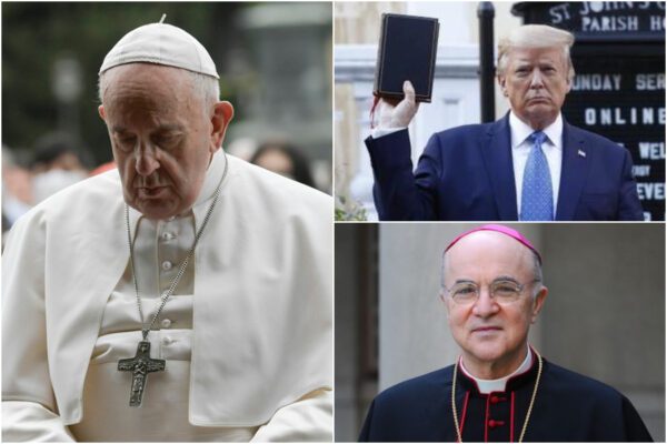Guerra nella Chiesa, asse tra Trump e monsignor Viganò contro Papa Francesco Guerra nella Chiesa, asse tra Trump e monsignor Viganò contro Papa Francesco