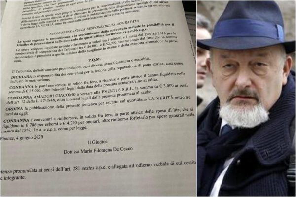 Il padre di Matteo Renzi diffamato, condannata La Verità