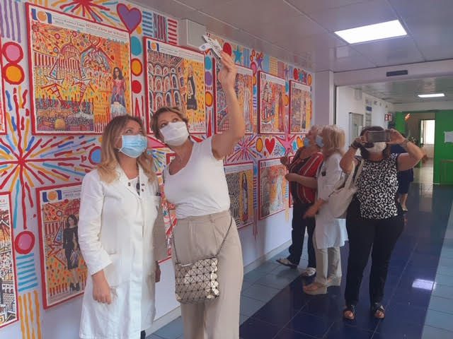 La gioia di Maria, Annunziata e Valentina, le pazienti del Pascale: “Le pareti colorate sono vita”