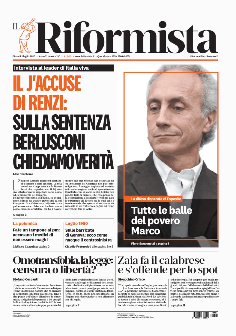 Quotidiano del 2 luglio 2020