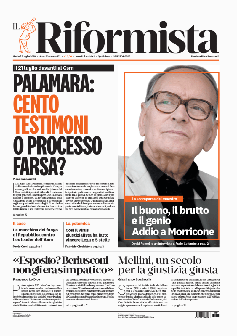 Quotidiano del 7 luglio 2020
