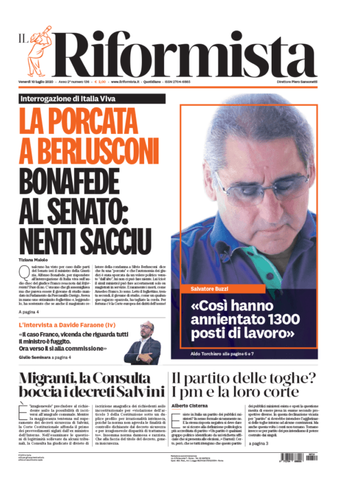 Quotidiano del 10 Luglio 2020