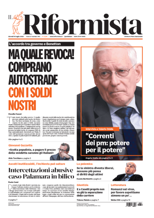 Quotidiano del 16 Luglio 2020