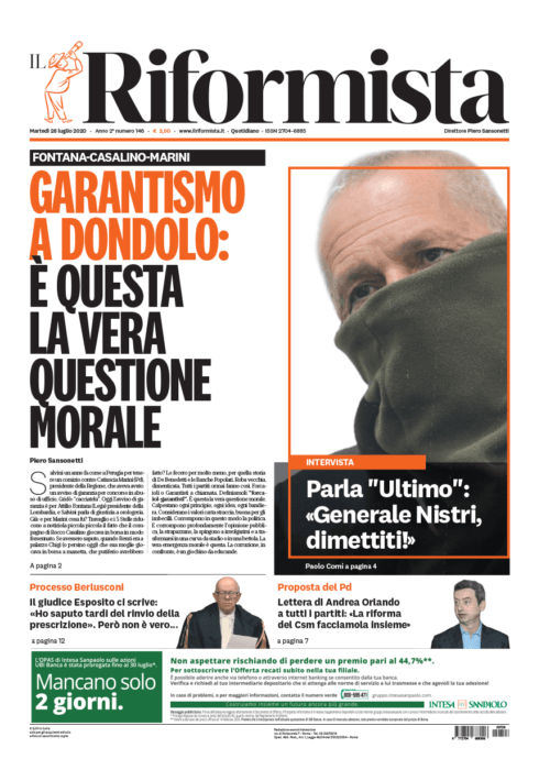 Quotidiano del 28 luglio 2020