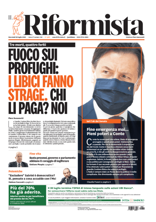 Quotidiano del 29 luglio 2020