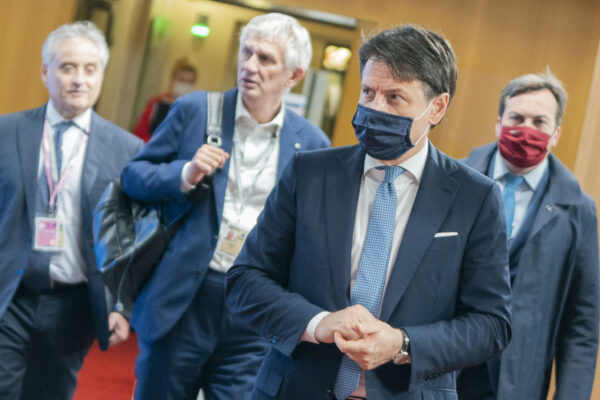 Foto Filippo Attili/Palazzo Chigi/LaPresse 19-07-2020 Bruxelles, BelgioPolitica Il Presidente del Consiglio, Giuseppe Conte, è a Bruxelles per partecipare al Consiglio europeo straordinarioDISTRIBUTION FREE OF CHARGE – NOT FOR SALE – Obbligatorio citare la fonte LaPresse/Palazzo Chigi/Filippo Attili