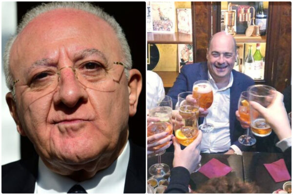 De Luca attacca Zingaretti e il suo aperitivo al Coronavirus: “Brindava ma Dio c’è e ha preso il Covid”