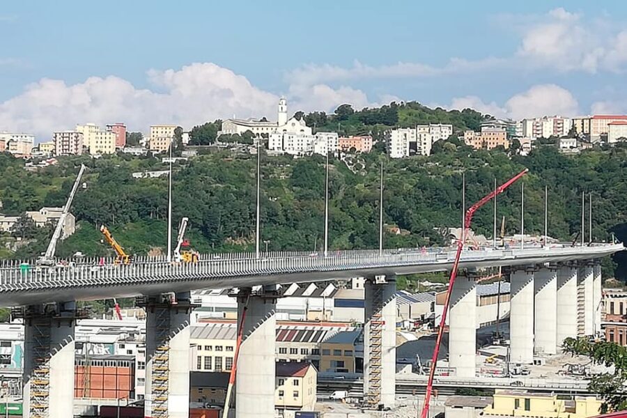 Ponte di Genova, concluso il collaudo: dal 5 agosto sarà aperto al traffico