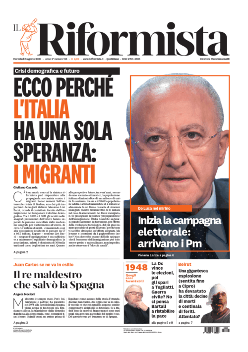 Quotidiano del 5 Agosto 2020