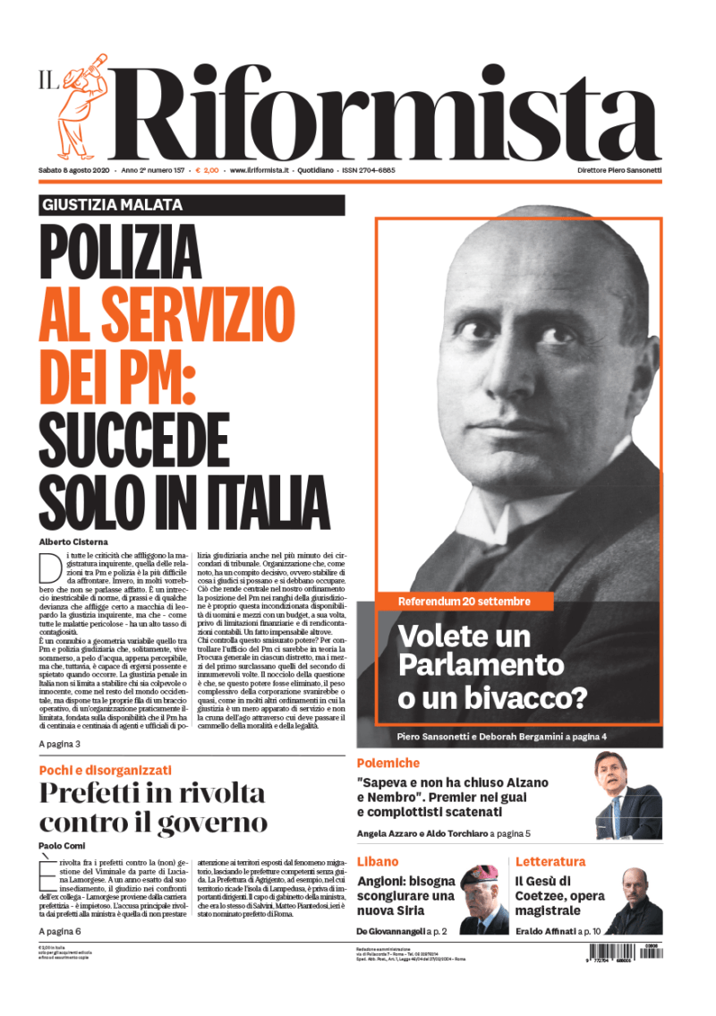 Quotidiano dell’8 agosto 2020