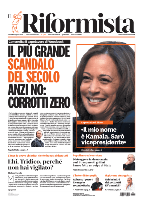 Quotidiano del 13 agosto 2020