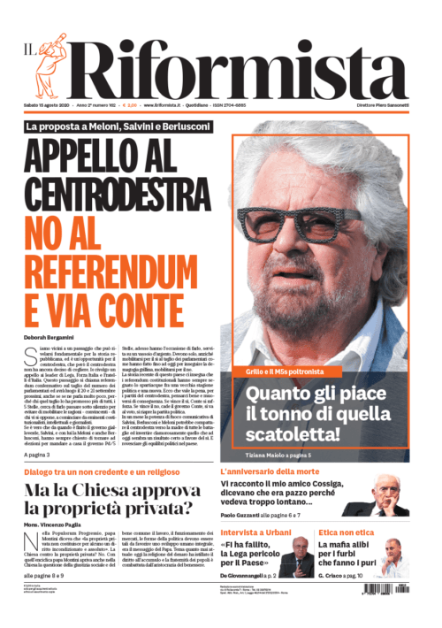 Quotidiano del 15 agosto 2020