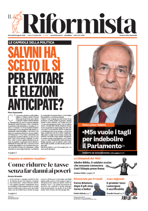 Quotidiano del 26 agosto 2020