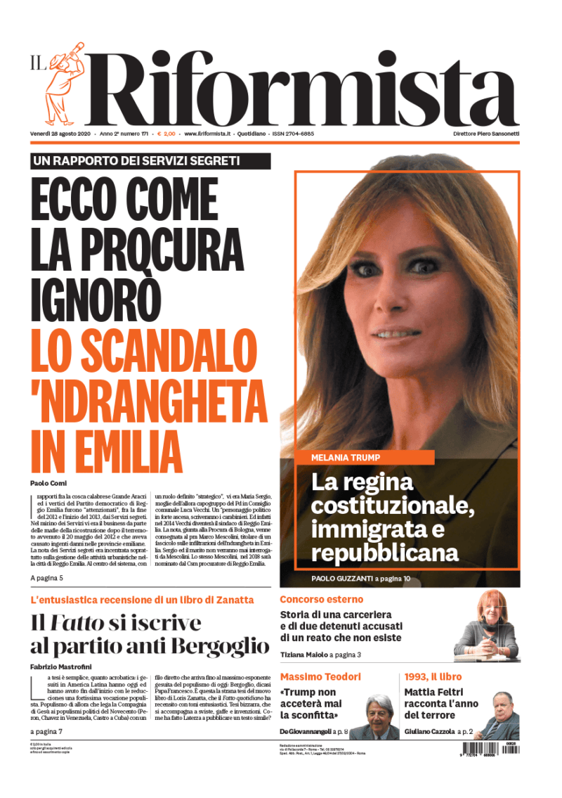 Quotidiano del 28 agosto 2020