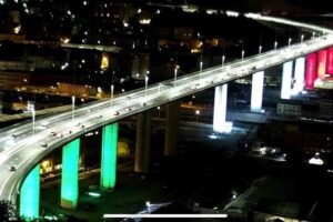 Genova, a due anni dalla strage aperto al traffico il nuovo ponte San Giorgio