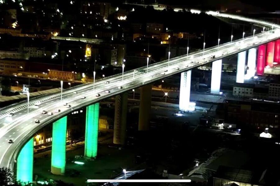 Genova, a due anni dalla strage aperto al traffico il nuovo ponte San Giorgio
