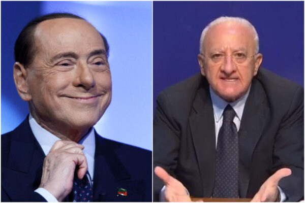 Berlusconi lancia la rincorsa: “De Luca come l’Urss, è personaggio divertente ma governare è altra cosa”