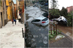 Nubifragio in Veneto, a Verona un metro e mezzo di acqua e grandine in pochi minuti Nubifragio in Veneto, a Verona un metro e mezzo di acqua e grandine in pochi minuti