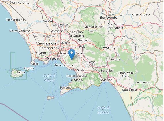 Terremoto sul Vesuvio, tremano le pendici del vulcano