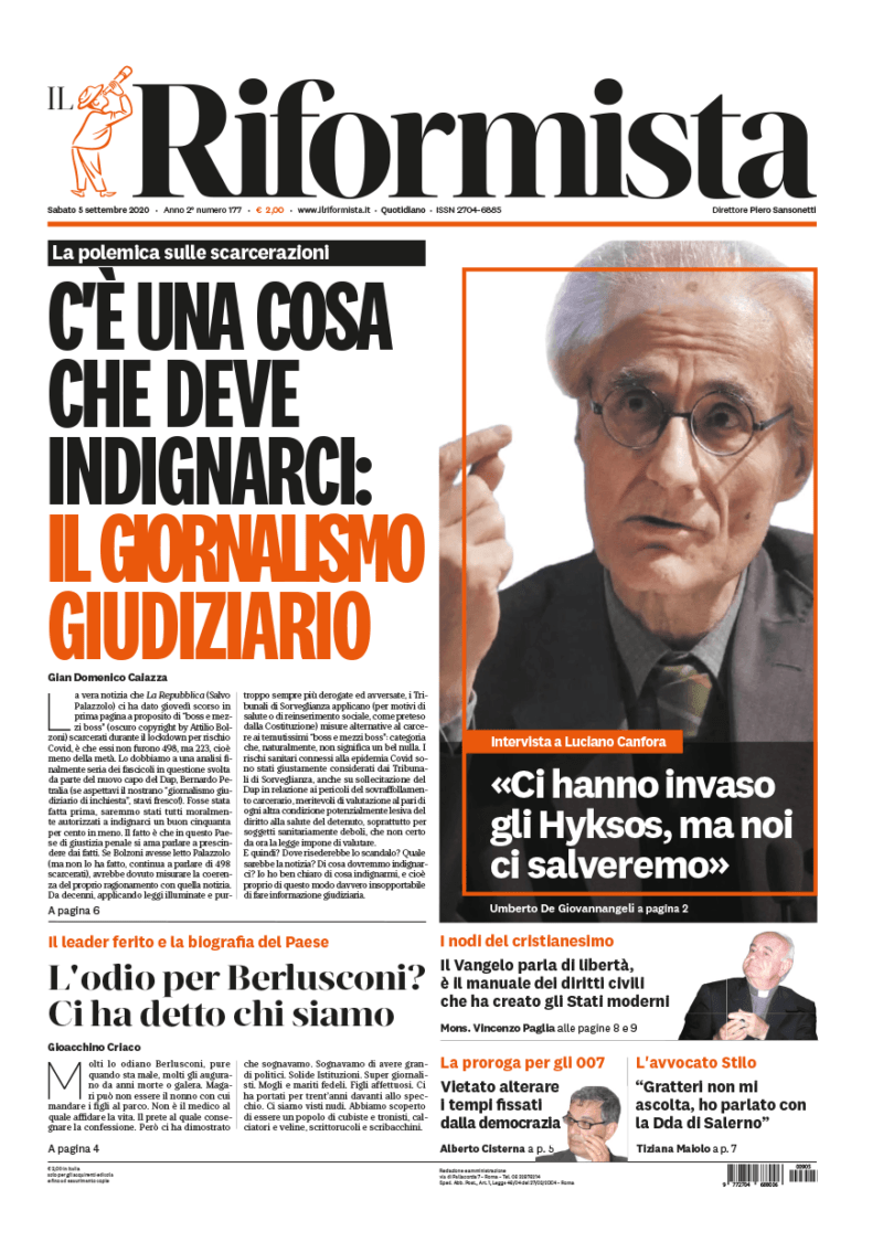 Quotidiano del 5 Settembre 2020