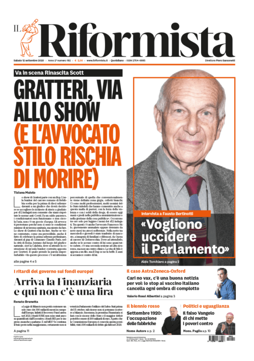 Quotidiano del 12 settembre 2020