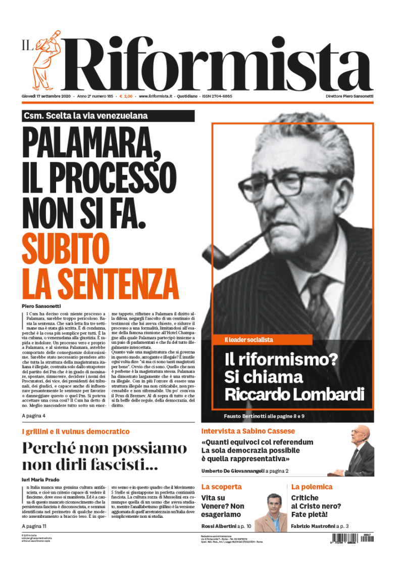 Quotidiano del 17 settembre 2020