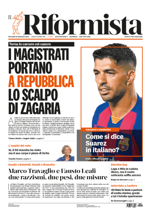 Quotidiano del 23 settembre 2020