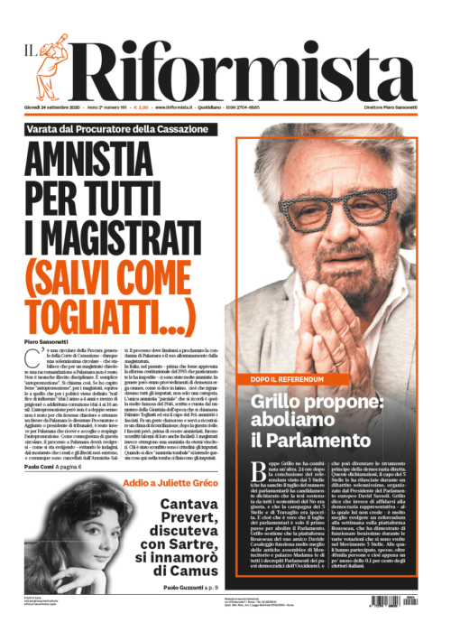 Quotidiano del 24 settembre 2020