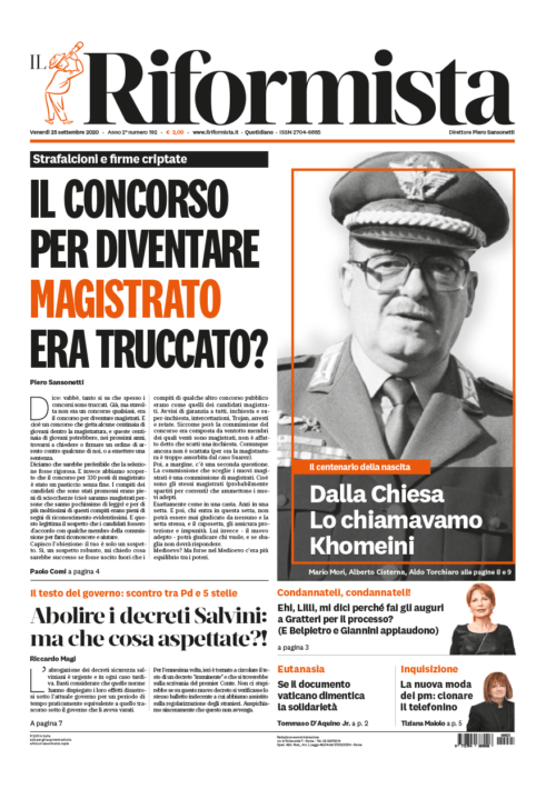 Quotidiano del 25 settembre 2020