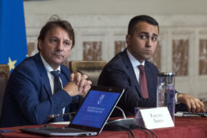 Foto Roberto Monaldo / LaPresse
10-07-2019 Roma 
Politica
Relazione annuale Inps
Nella foto Pasquale Tridico (pres. Inps), Luigi Di Maio 

Photo Roberto Monaldo / LaPresse
10-07-2019 Rome (Italy)
Inps annual report
In the pic Pasquale Tridico, Luigi Di Maio