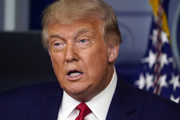 President Donald Trump speaks during a news conference at the White House, Wednesday, Sept. 16, 2020, in Washington. (AP Photo/Evan Vucci)