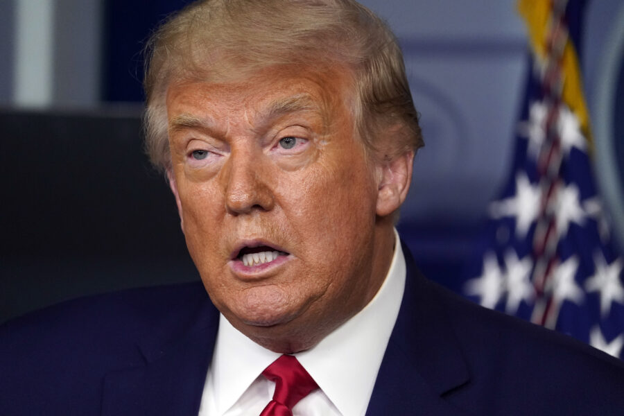 President Donald Trump speaks during a news conference at the White House, Wednesday, Sept. 16, 2020, in Washington. (AP Photo/Evan Vucci)
