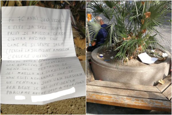 Napoli, nonnino lancia SOS d’amore: “La solitudine mi ammazza”