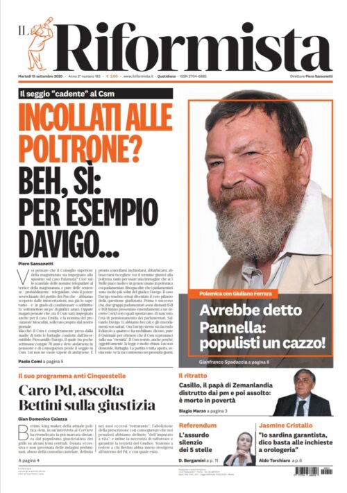 Quotidiano del 15 settembre 2020